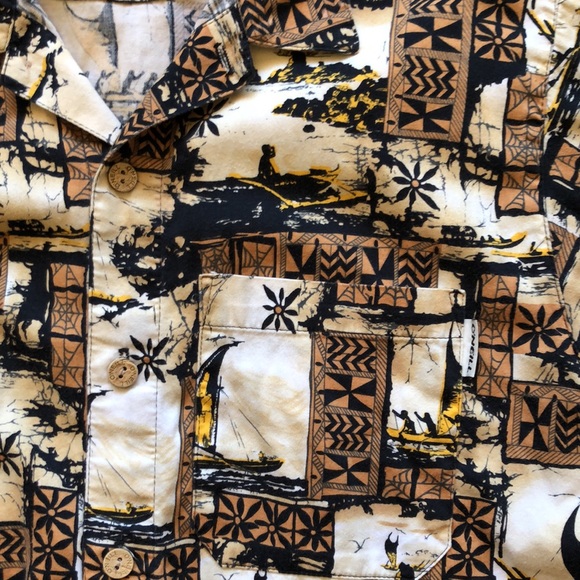 O’Neill Button Down Shirt Fun Tropical Pattern - Picture 3 of 7